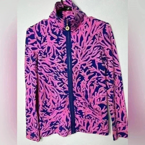 Lily Pulitzer 1/2 Zip Athletic Jacket Size XXS - Picture 1 of 7